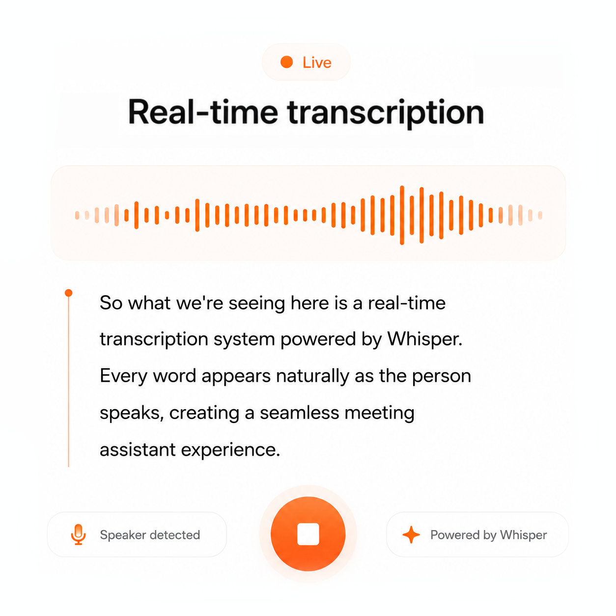 Real-Time Transcription